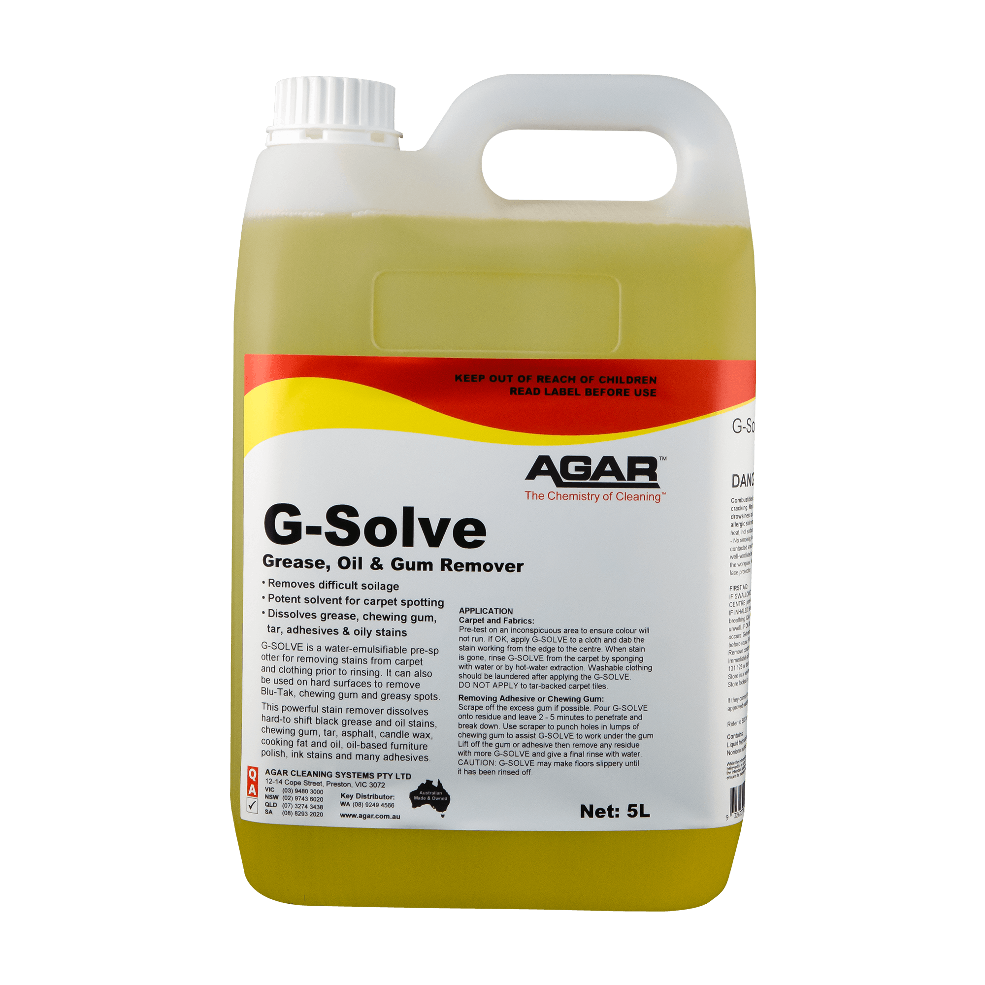 Agar G Solve Carpet Cleaner (Grease, Oil & Gum Remover) - Eve Zone