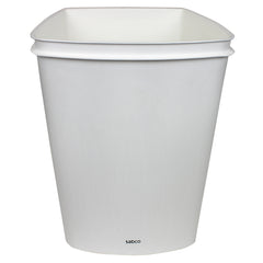 White Rubbish Bin 50L NO LID – Carton of 6 | Sabco Professional