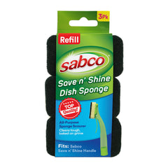 Save n Shine Trigger Dish Sponge Refill 3Pk – Carton of 6 | Sabco Professional