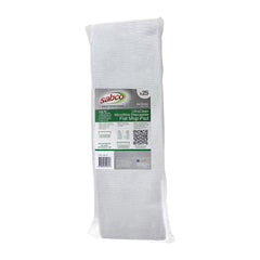 UltraClean Microfibre Disposable Flat Mop Pads - White - 25PK – Carton of 6 | Sabco Professional