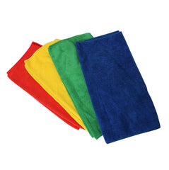 Mixed coloured Microfibre Cloths - 36cm x 36 (8 Pack) – Carton of 24 | Sabco Professional