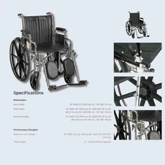 Standard Manual Wheelchairs - Sunrise - Eve Zone