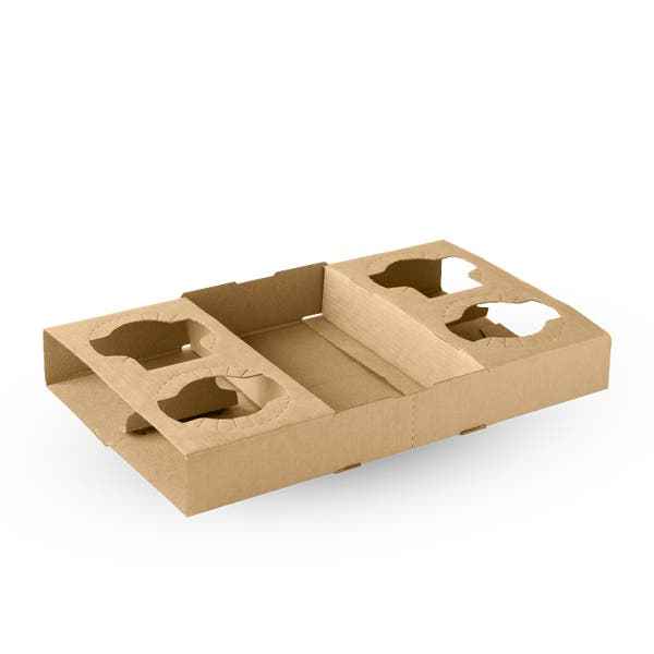2 & 4 Cup BioCup Paper Tray CTN100 - Eve Zone
