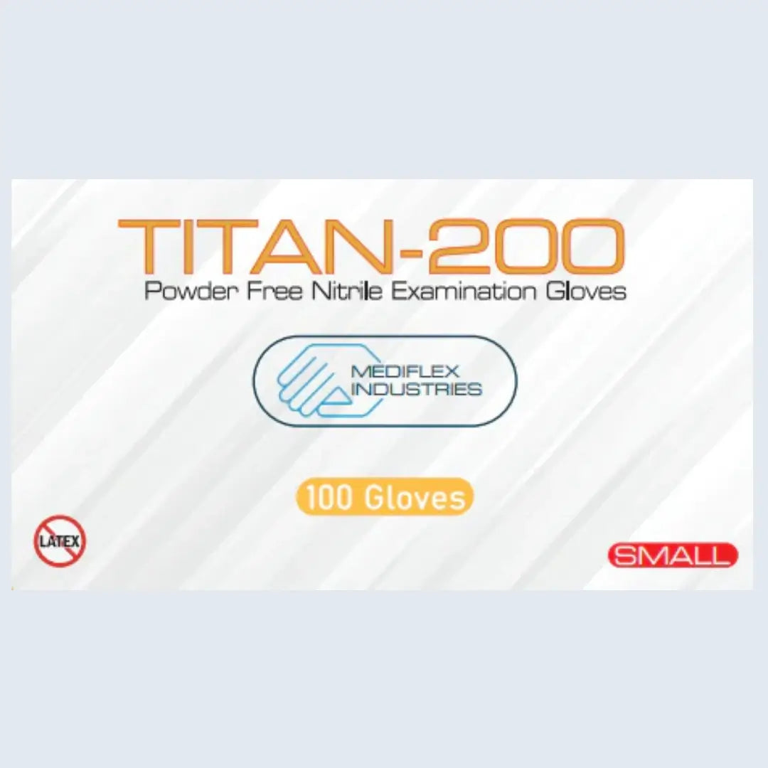 Blue Nitrile Disposable Gloves Powder-Free Latex-Free Australia.