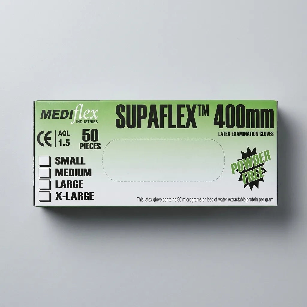 Industrial-grade long-cuff latex gloves providing elbow-length protection for chemical handling and sanitation.