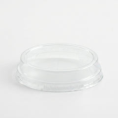 Clear PLA dome lid no hole for BioCup eco friendly compostable lid for smoothies and takeaway cups