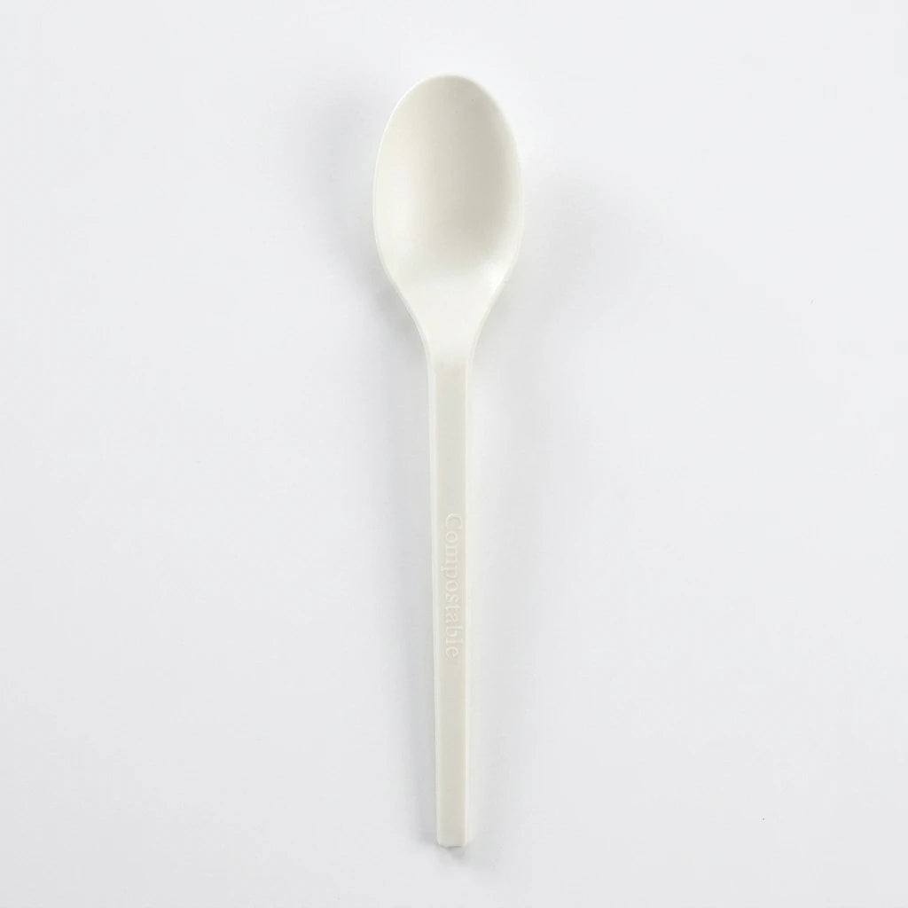 Bioplastic disposable cutlery 1000 pack compostable forks spoons knives for takeaway and catering use
