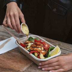 Natural Plant Fibre Takeaway Base- CTN500 - Eve Zone