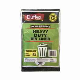 Duflex Heavy Duty Bin Liners - Flat Pack - CTN250 - Eve Zone