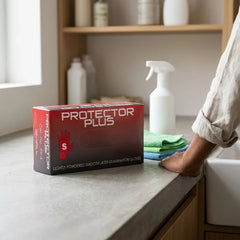 Flexible latex gloves low hand fatigue Mediflex disposable gloves for long use in clinics laboratories and cleaning tasks