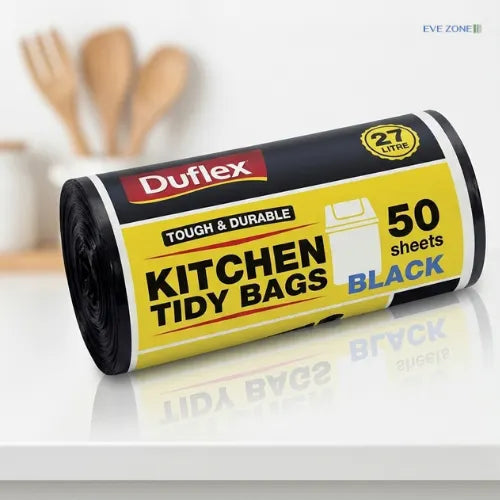 Kitchen tidy bags Duflex CTN1000 white bin liners for kitchen and office waste