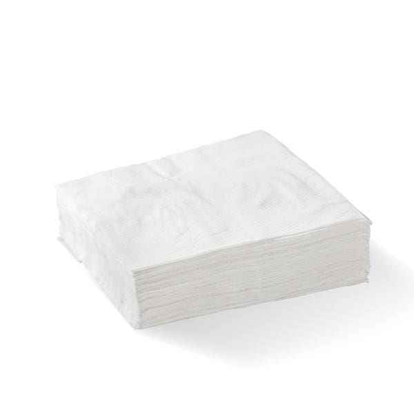 1-Ply 1/4 Fold White Lunch Bio-Napkin - CTN3000 - Eve Zone