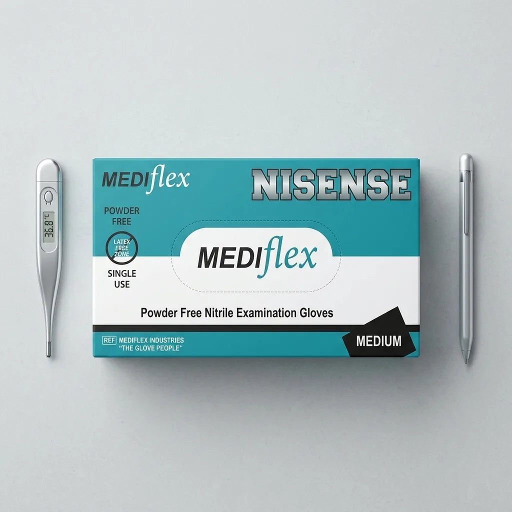 Medical sky blue nitrile gloves flexible disposable bulk gloves for food service cleaning and industrial applications