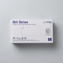Mediflex 8th Sense nitrile gloves powder free examination gloves for healthcare laboratory and food handling