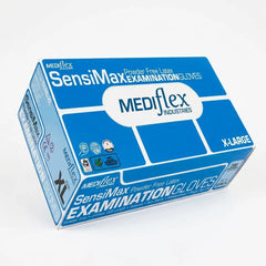 Mediflex SensiMax latex gloves powder free medical examination gloves natural rubber gloves for healthcare and clinical use