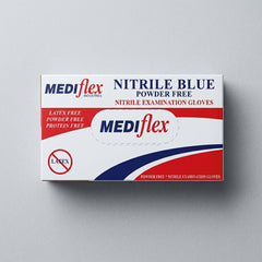 Powder free blue nitrile gloves textured grip bulk disposable gloves for industrial and healthcare use