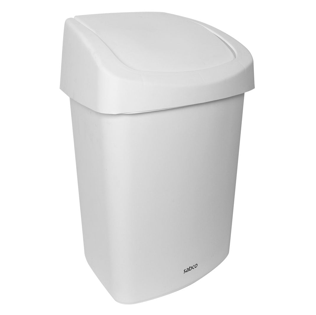 White Rubbish Bin 25L – Carton of 6 | Sabco Professional
