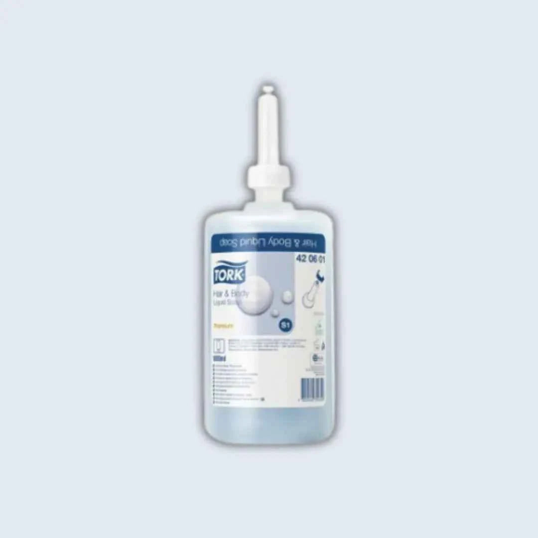 Tork Hair & Body Wash: 2-in-1 Mild Cleanser 1000ml - Eve Zone