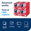 Tork Dinner Napkins -2-Ply, 1/4 Fold, 12CTN