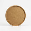 12-32oz BioBowl kraft paper lid compostable takeaway bowl lid for hot and cold food packaging