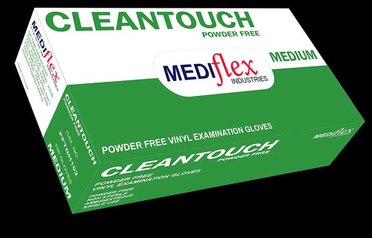 Cleantouch Vinyl Gloves - Clear - CTN1000