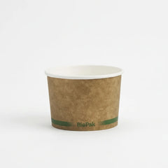 16oz 550ml natural BioBowl compostable food bowl for takeaway salads noodles and hot meals