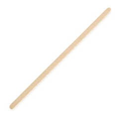Extended 180mm length wooden drink stirrers demonstrating appropriate height compatibility for sixteen ounce takeaway coffee cups.