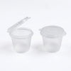1oz sauce container with hinged lid clear 2000 pack for takeaway condiments and food packaging