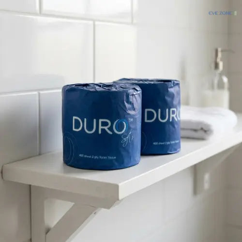 Caprice Duro toilet paper 400 sheets 2 ply 48 rolls individually wrapped for commercial washrooms
