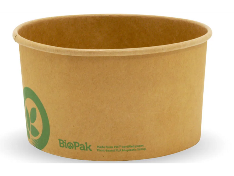 Small Kraft Bio Bowl- CTN400 - Eve Zone