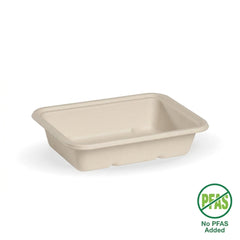 Sugarcane bagasse 500ml food container eco friendly disposable takeaway base for hot and cold meals