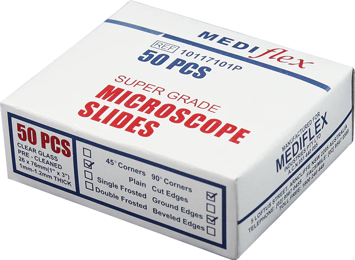 Microscope Slide, Clear, Ground Edges