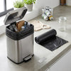 75 litre black rubbish bags bulk pack for office, kitchen, and commercial cleaning bins