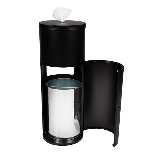 AFS Matte Black Floor Stand Napkin Dispensers -EA