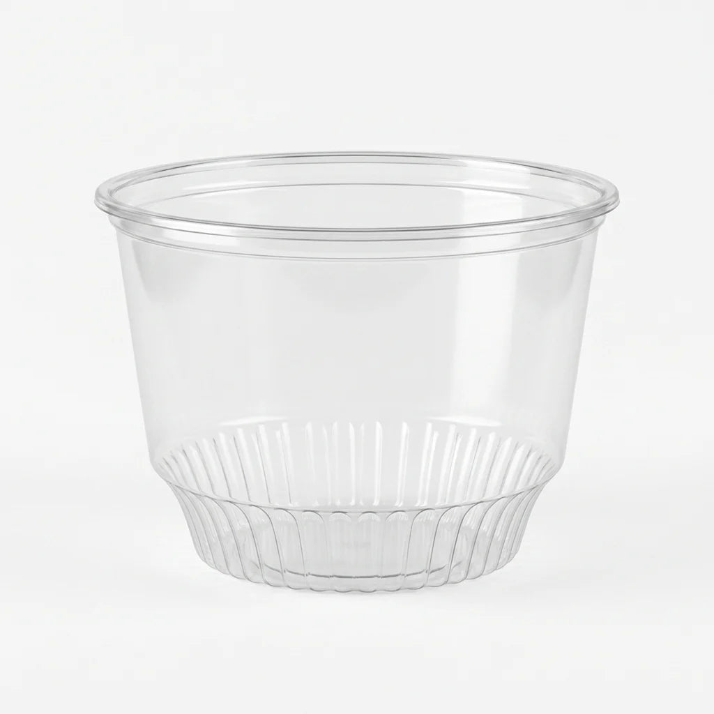 8oz PET sundae cup clear dessert cups 1000 pack for ice cream yogurt and takeaway desserts