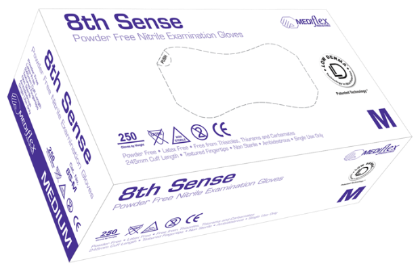 8th Sense PF Nitrile Gloves - CTN2500