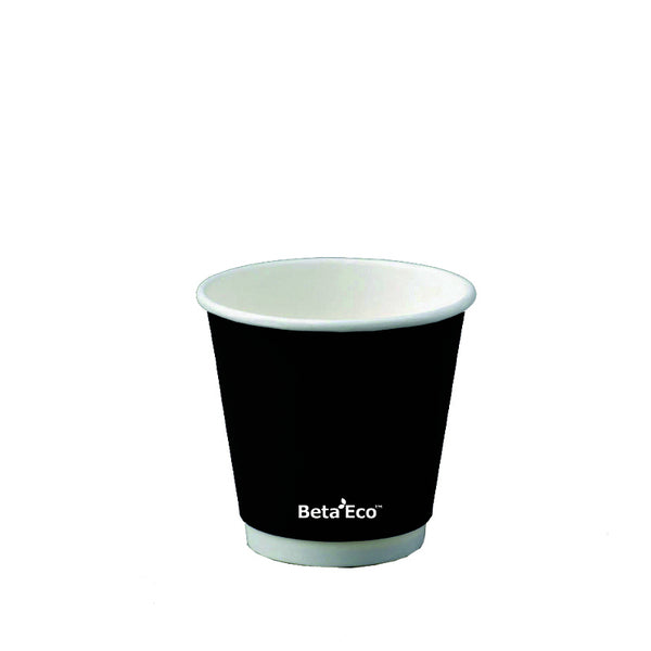 8Oz Black Double Wall Coffee Cup - CTN500 - Eve Zone