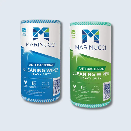 Blue and Green Heavy-Duty Anti-Bacterial Cleaning Wipes – Kills 99.9% Germs, Ideal for Surfaces.