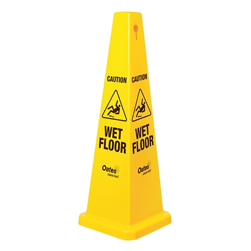 Caution Wet Floor Cone Large Yellow Color -EA