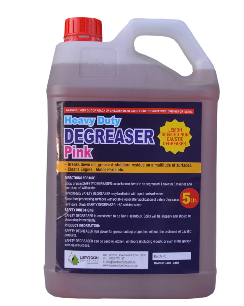 Caustic-Free Safety Degreaser liquid in a bulk container for outer engine cleaning 5 Ltr