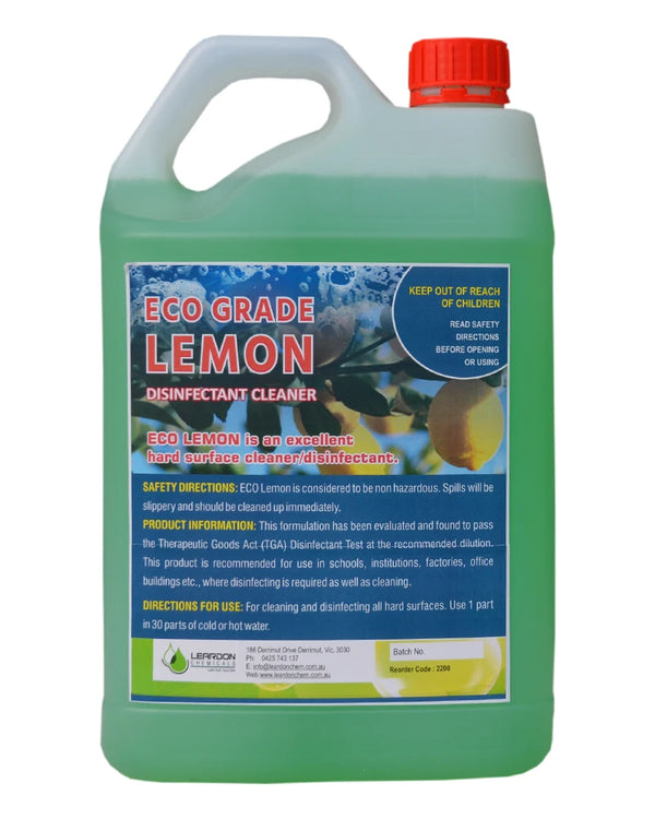 Industrial Lemon Disinfectant bulk liquid container for commercial cleaning 5 Ltr