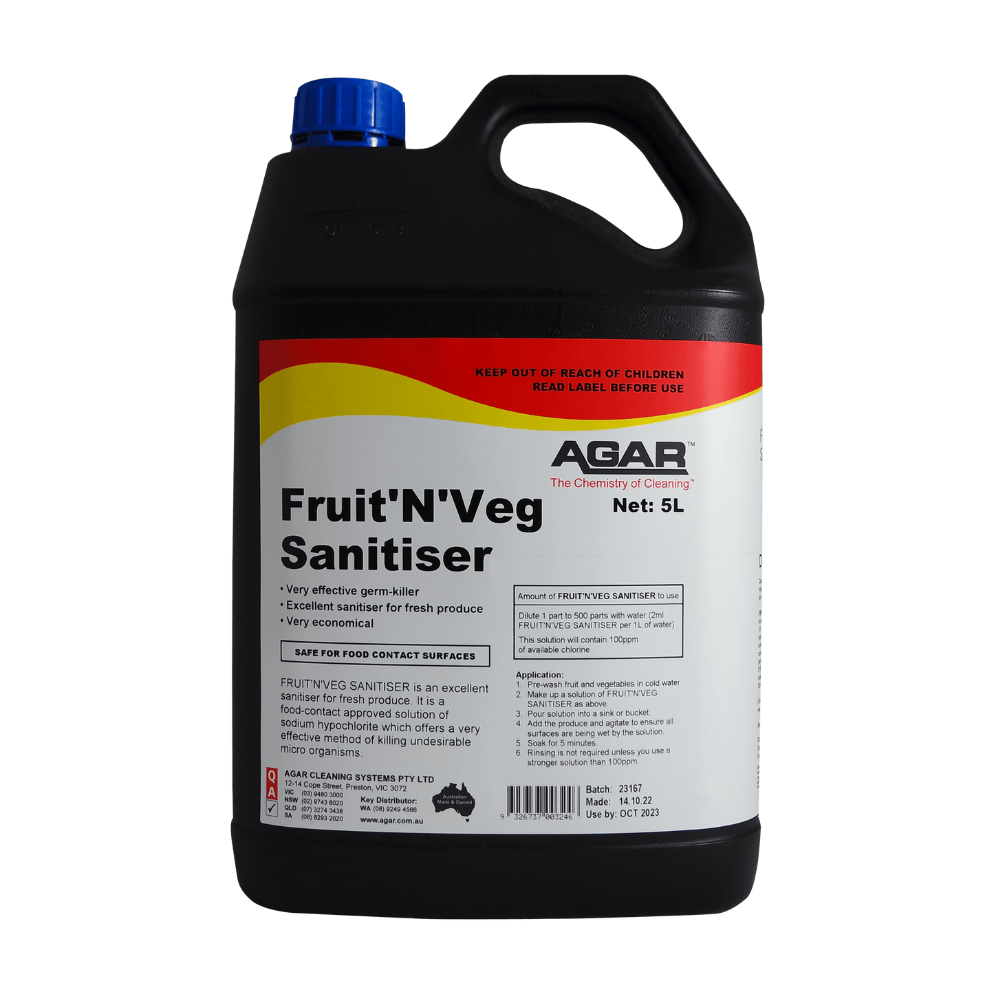 FRUIT'N'VEG SANITISER -EA