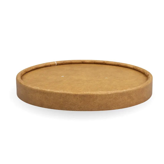 12-32oz Bio-Bowl Kraft Paper Lid - CTN500