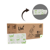 Livi paper towel packaging with a close-up of a single roll on a white background available at eve zone.