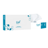 Livi facial tissue box with packaging design on a white background