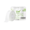 Livi jumbo bathroom tissue roll on a white background