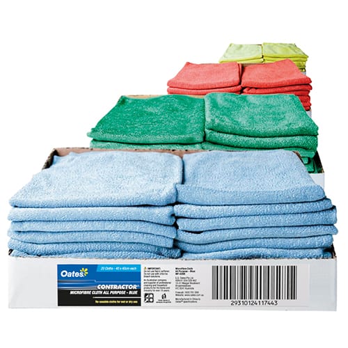 CONTRACTOR MICROFIBRE ALL PURPOSE CLOTHS - 20 PACK - Eve Zone