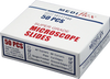 Box of Mediflex super grade microscope slides on a white background