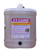 Heavy-duty caustic cleaner container with label on a white background 20 Ltr