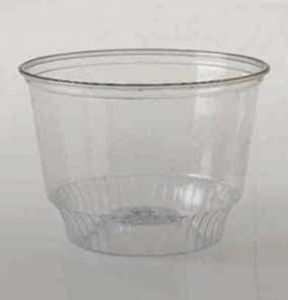 clear disposable pet sundae cup